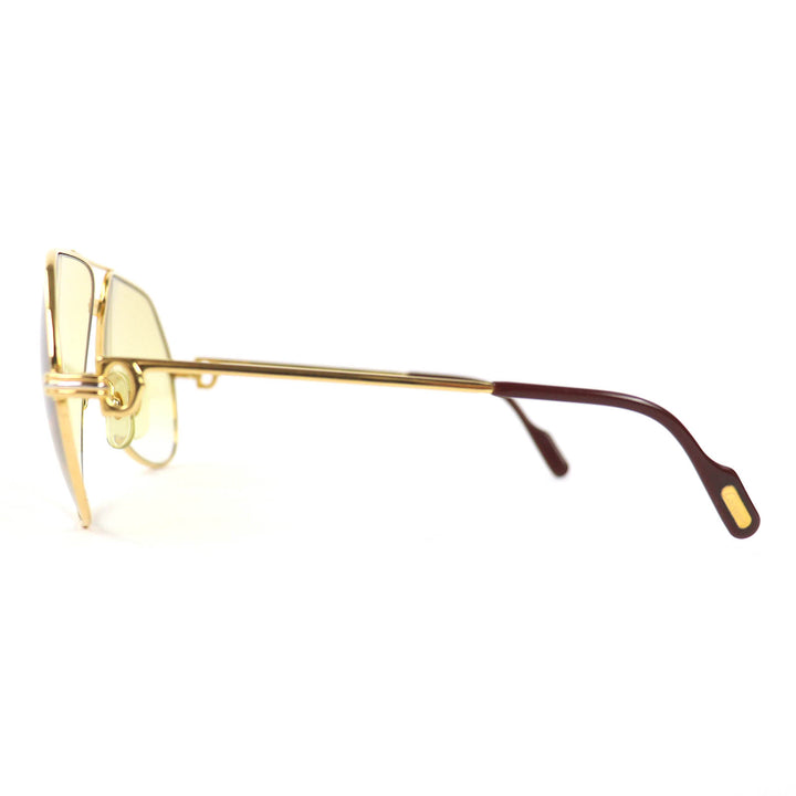 Good Cartier sunglasses Trinity Two-Bridge Teardrop gold mens
