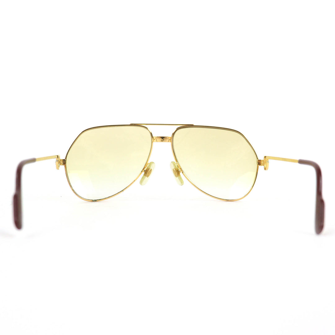 Good Cartier sunglasses Trinity Two-Bridge Teardrop gold mens