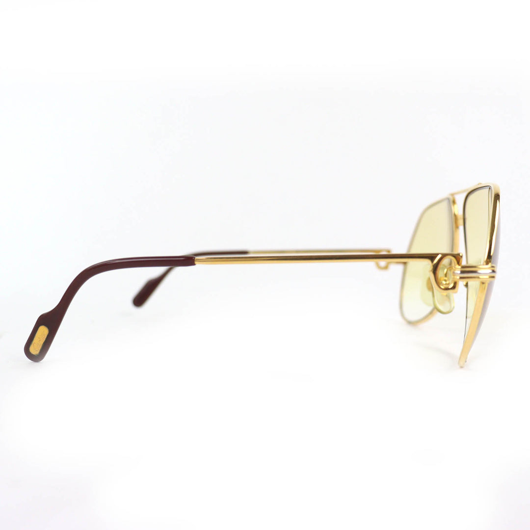 Good Cartier sunglasses Trinity Two-Bridge Teardrop gold mens