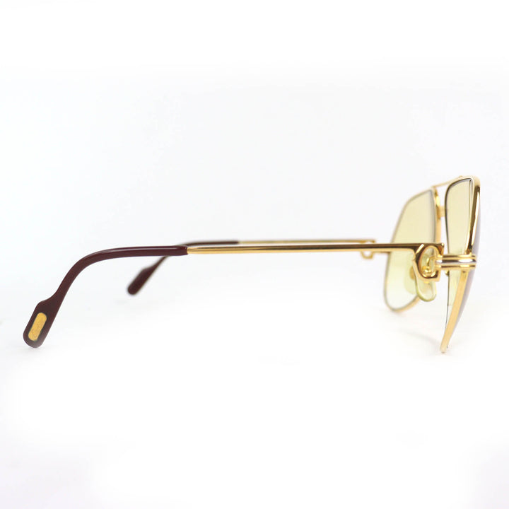 Good Cartier sunglasses Trinity Two-Bridge Teardrop gold mens