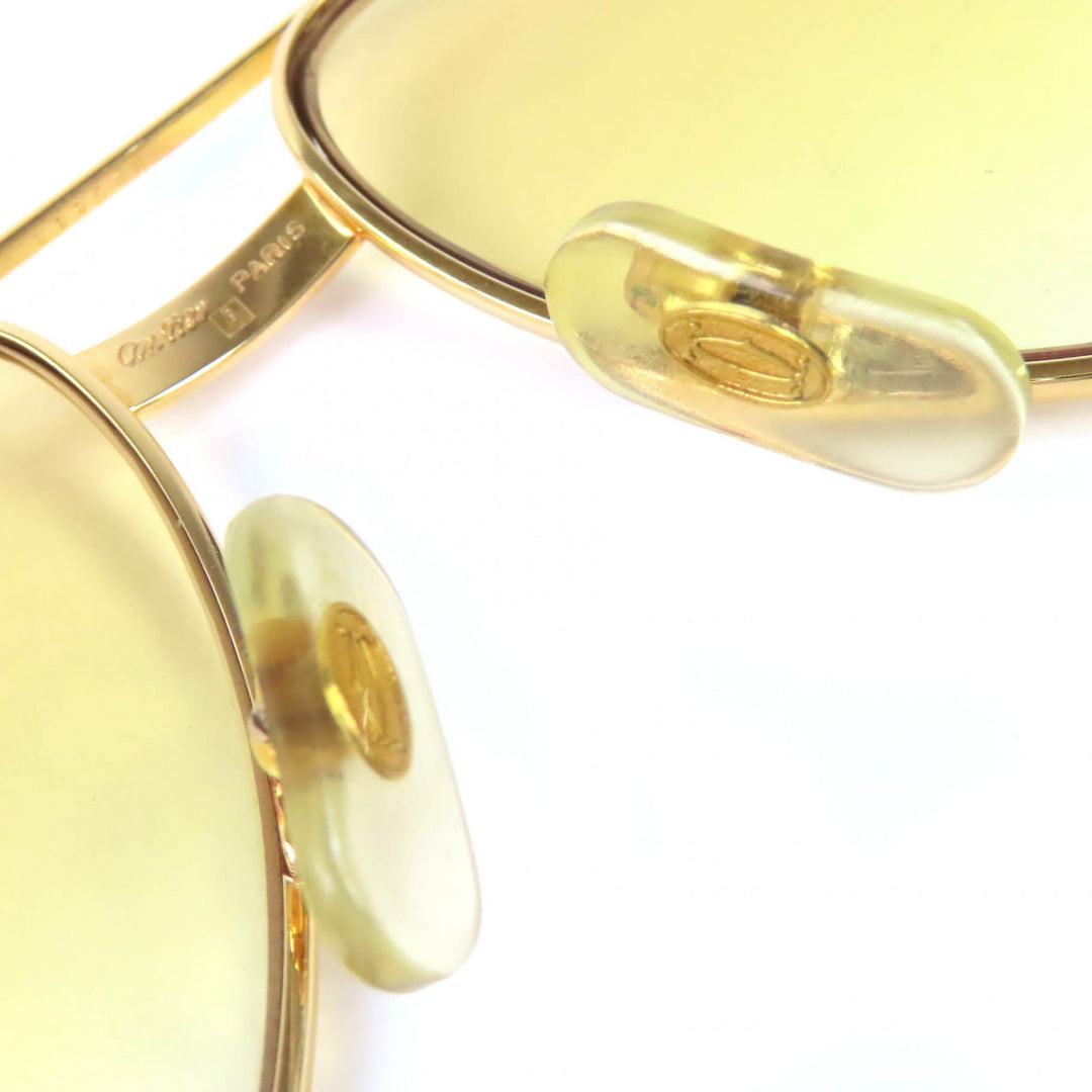 Good Cartier sunglasses Trinity Two-Bridge Teardrop gold mens