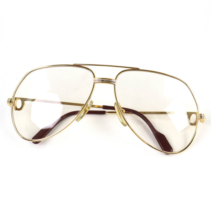 Great Cartier Glasses Trinity Two Bridges gold mens