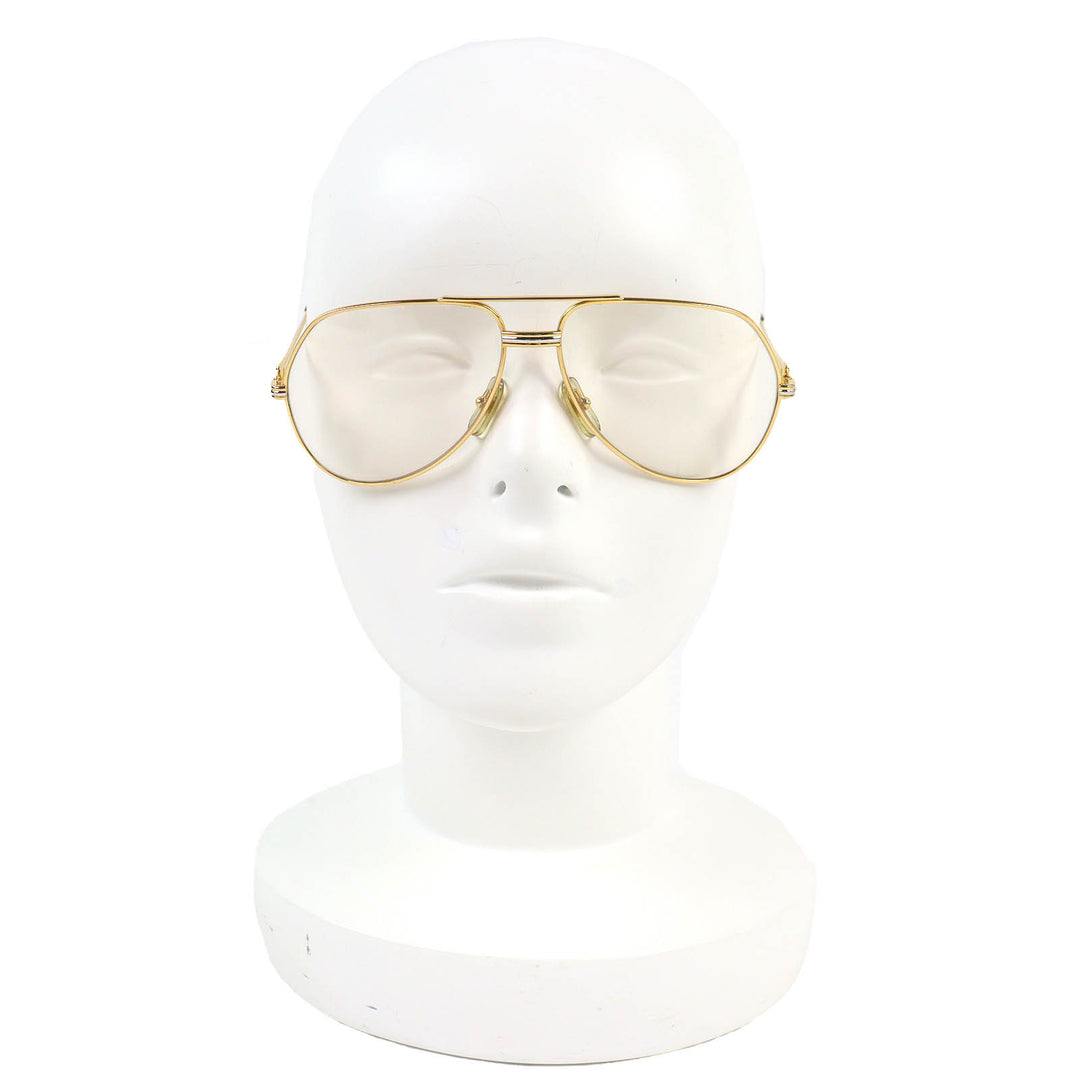 Great Cartier Glasses Trinity Two Bridges gold mens