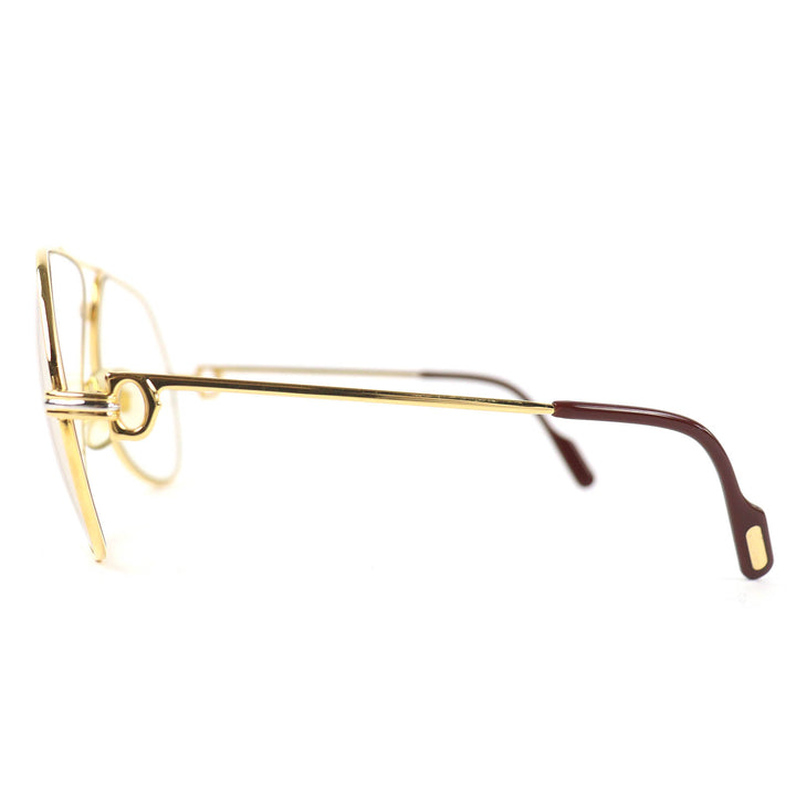 Great Cartier Glasses Trinity Two Bridges gold mens