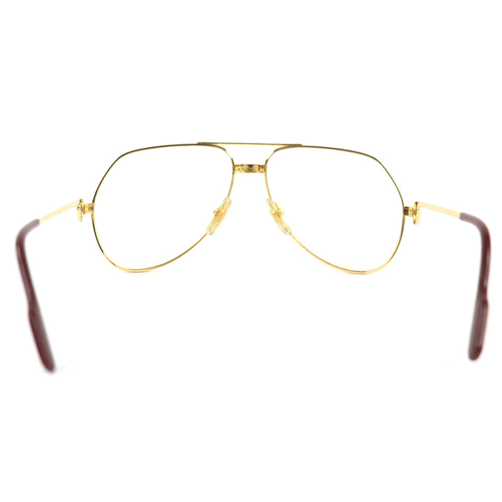 Great Cartier Glasses Trinity Two Bridges gold mens