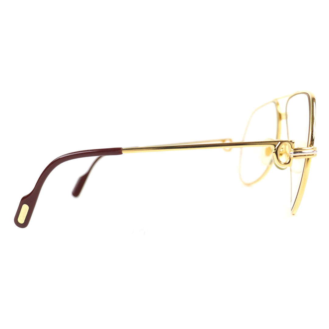 Great Cartier Glasses Trinity Two Bridges gold mens