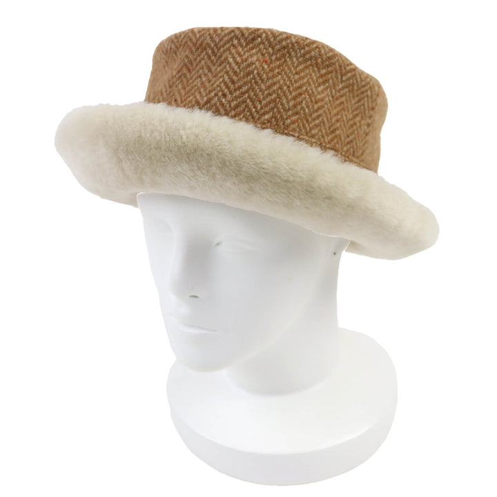Excellent HERMES hat Brown wool Women 57