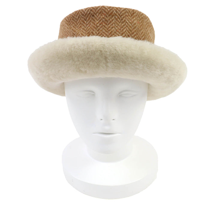 Excellent HERMES hat Brown wool Women 57