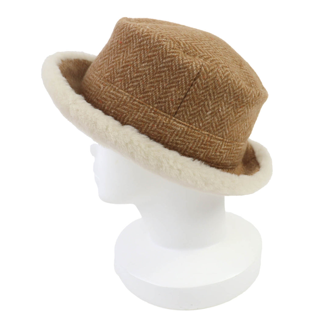 Excellent HERMES hat Brown wool Women 57