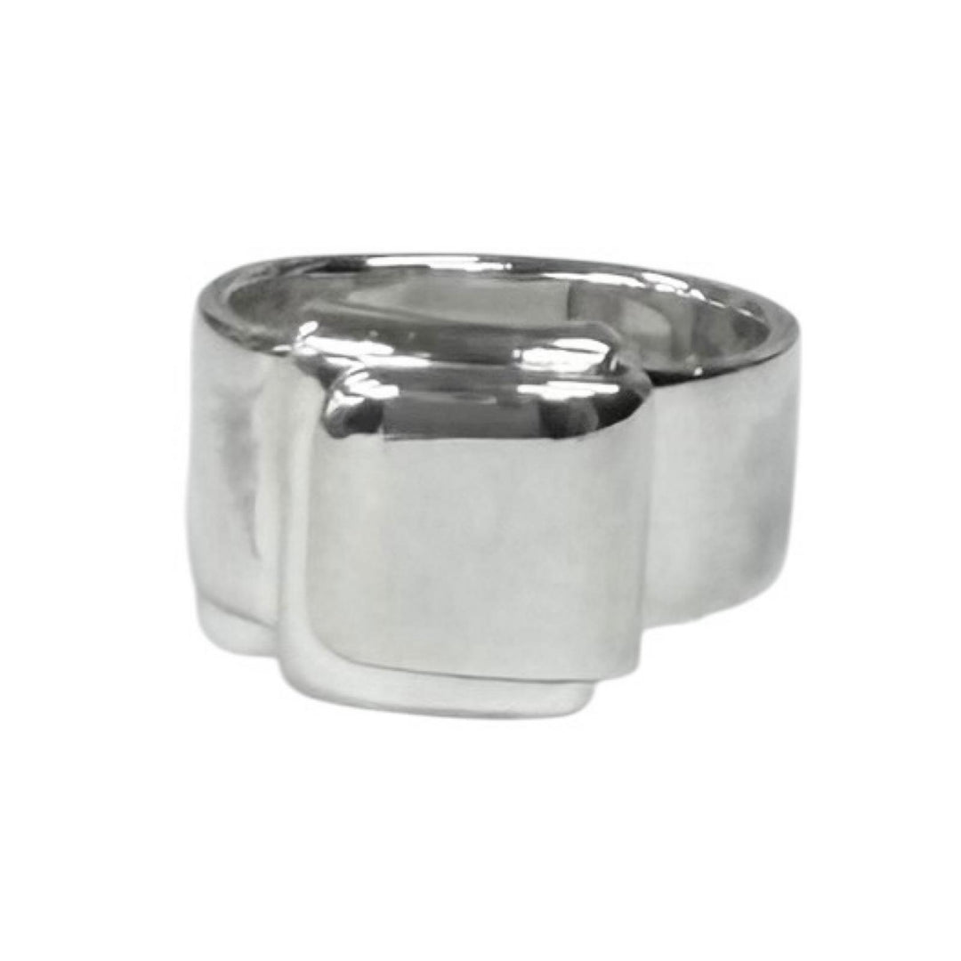 Great HERMES Ring Folding Silver 925 Women 48