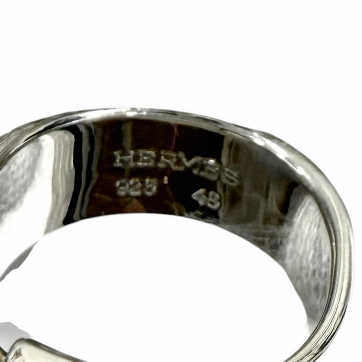 Great HERMES Ring Folding Silver 925 Women 48