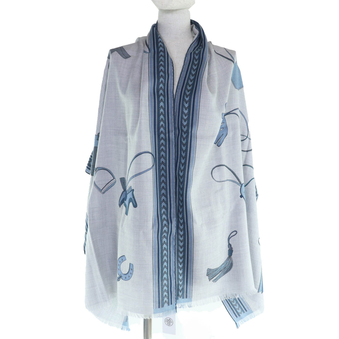 新品 HERMES ストール ET GRIS GRIS 長方形 カシミア レディース