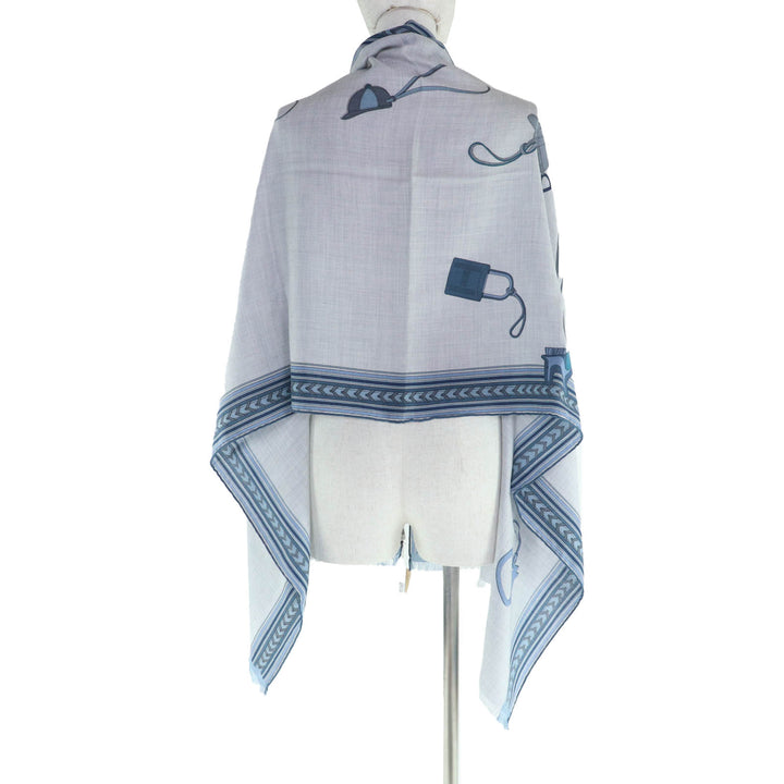 新品 HERMES ストール ET GRIS GRIS 長方形 カシミア レディース