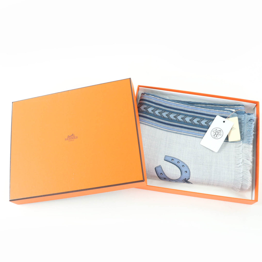 新品 HERMES ストール ET GRIS GRIS 長方形 カシミア レディース