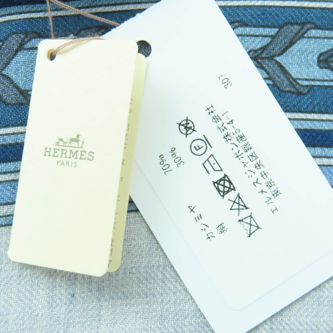 新品 HERMES ストール ET GRIS GRIS 長方形 カシミア レディース