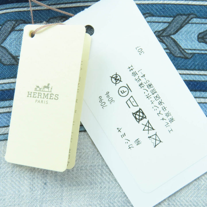 新品 HERMES ストール ET GRIS GRIS 長方形 カシミア レディース