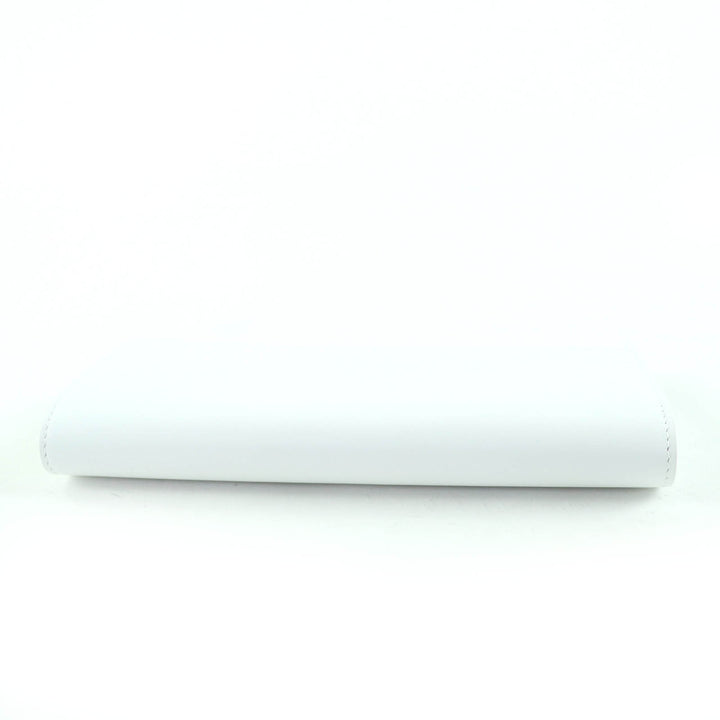 Pristine JIL SANDER Purse Logo leather long wallet white leather Women