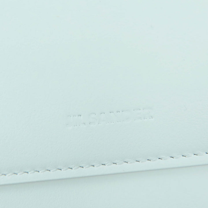 Pristine JIL SANDER Purse Logo leather long wallet white leather Women