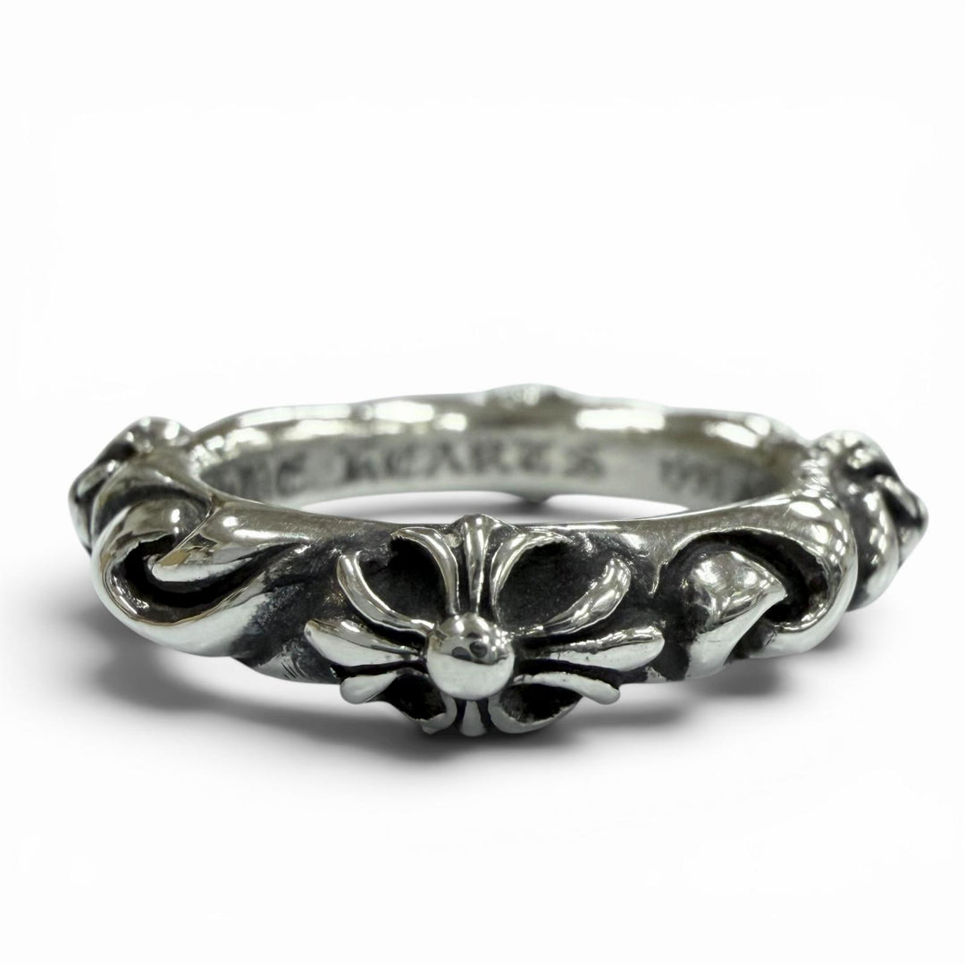 Excellent CHROME HEARTS Ring SBT BAND Silver 925 mens