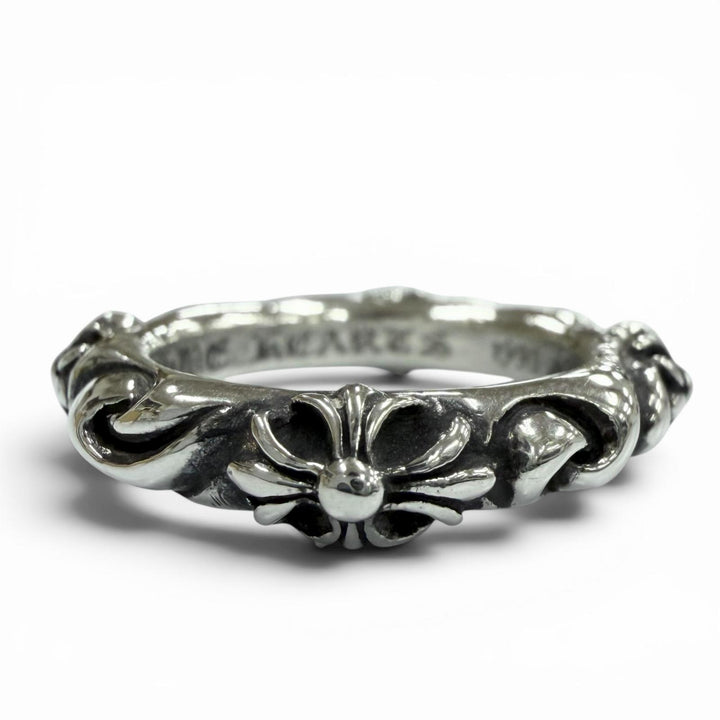 Excellent CHROME HEARTS Ring SBT BAND Silver 925 mens