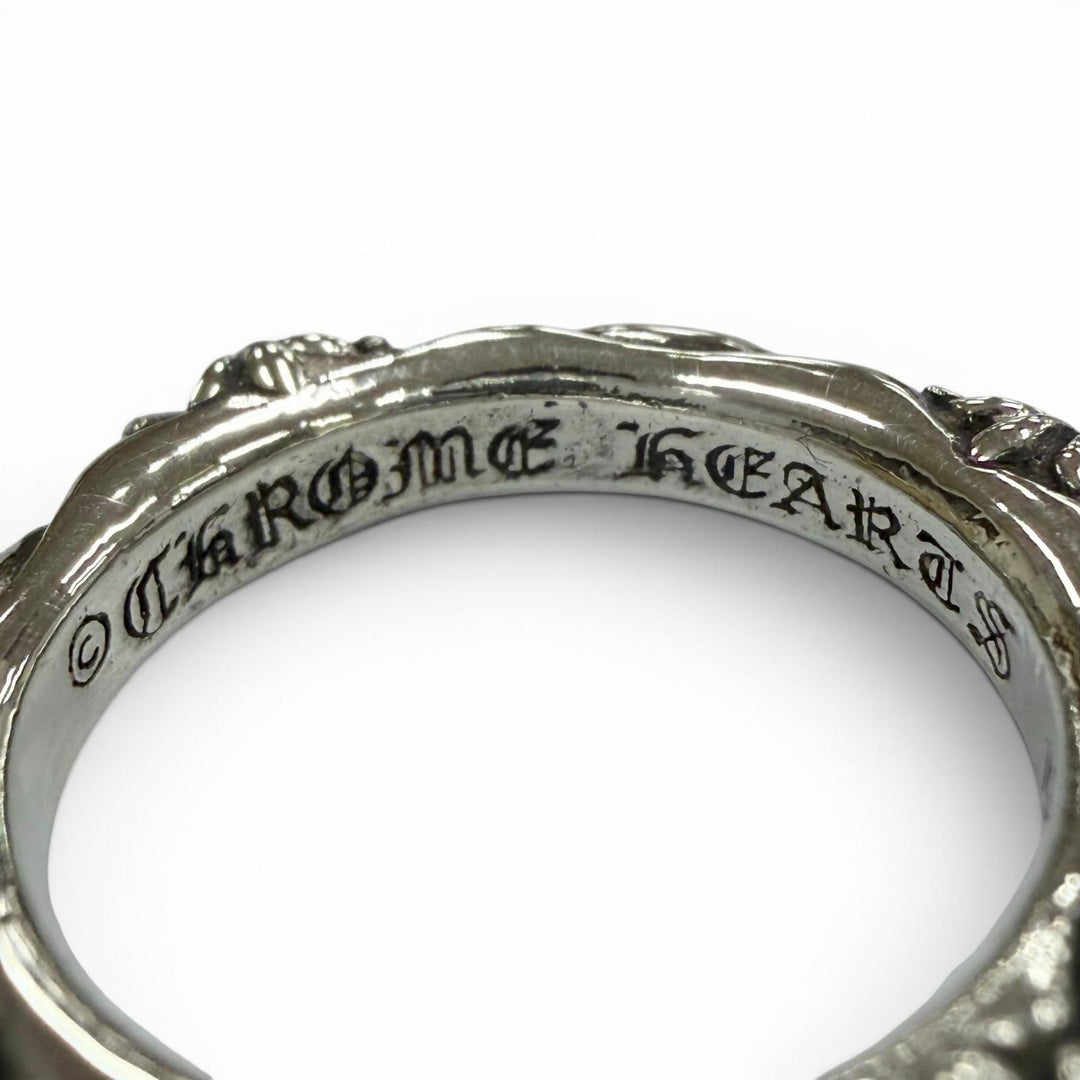 Excellent CHROME HEARTS Ring SBT BAND Silver 925 mens