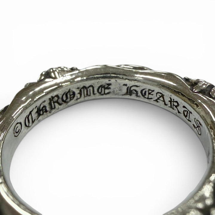 Excellent CHROME HEARTS Ring SBT BAND Silver 925 mens