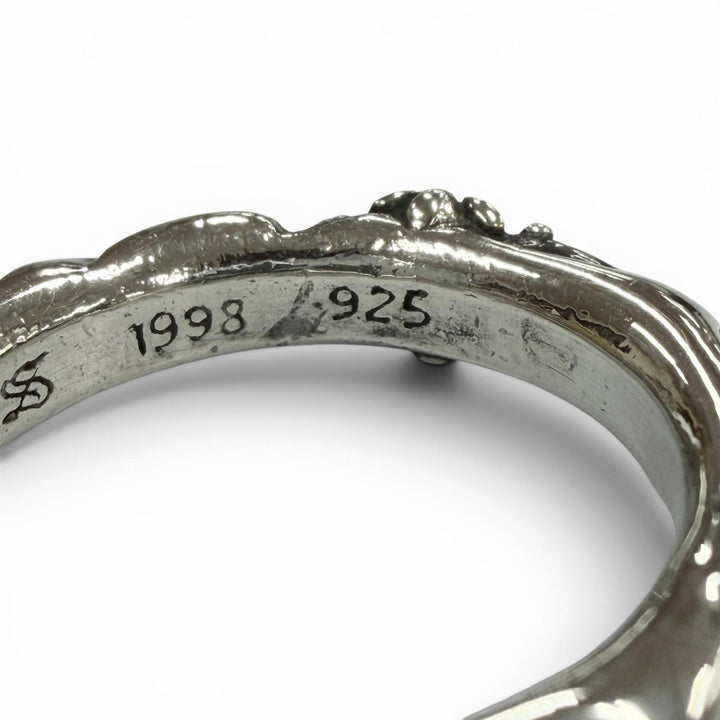 Excellent CHROME HEARTS Ring SBT BAND Silver 925 mens