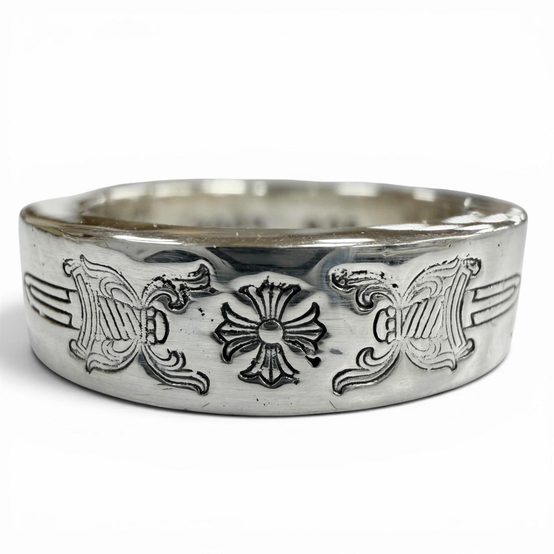 Great CHROME HEARTS Ring SPACER DAGGER 0.2"" Silver 925 mens