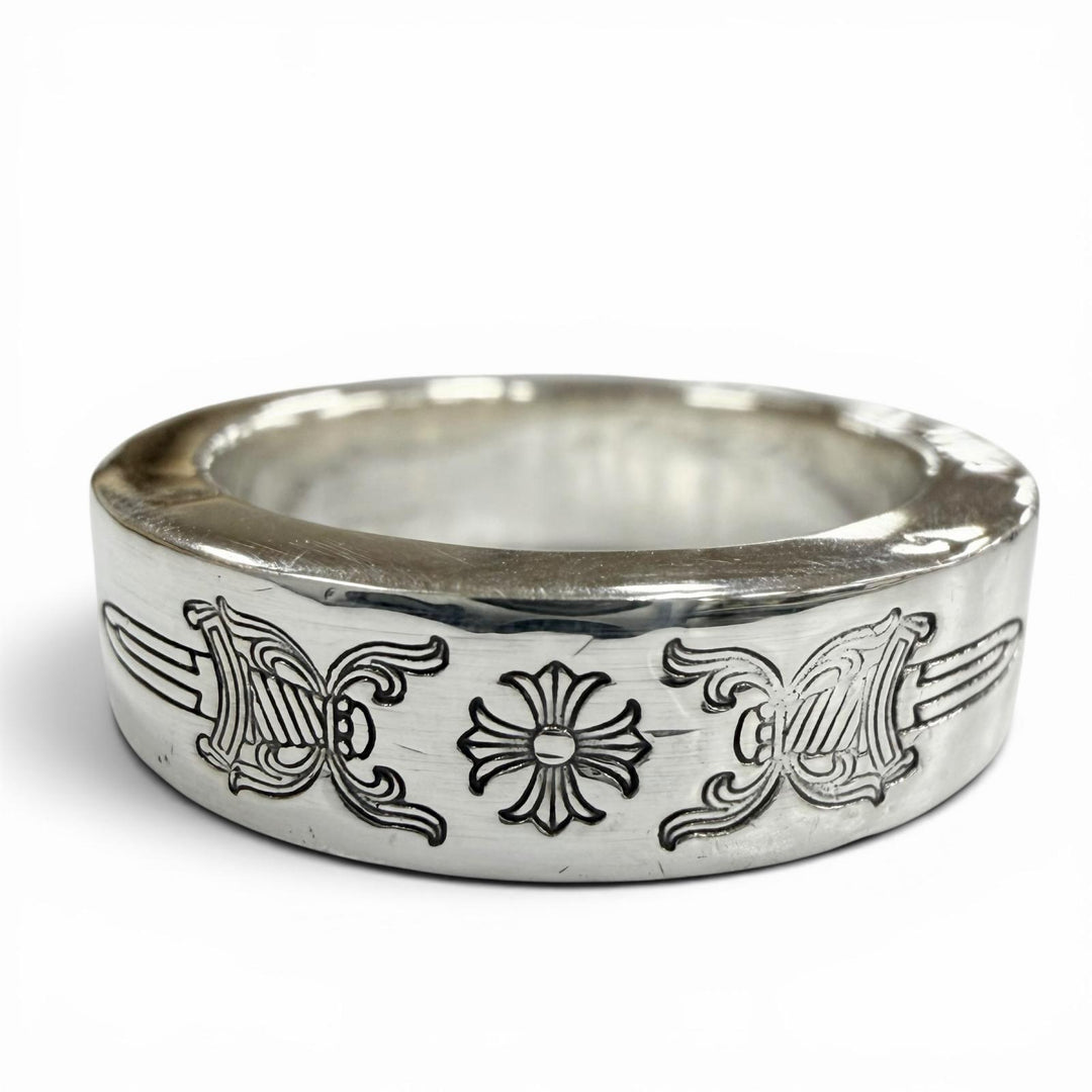 Great CHROME HEARTS Ring SPACER DAGGER 0.2"" Silver 925 mens