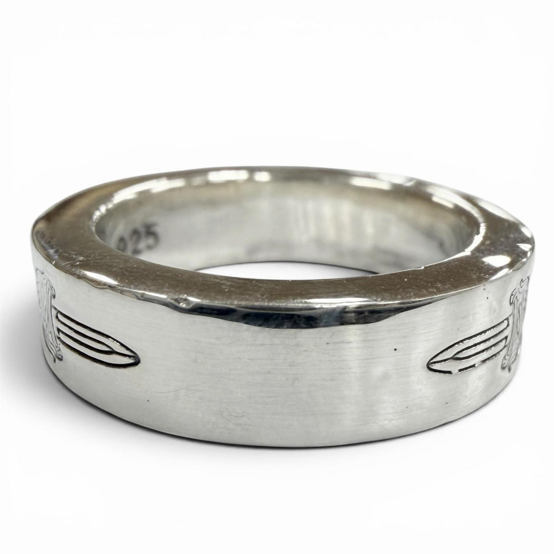 Great CHROME HEARTS Ring SPACER DAGGER 0.2"" Silver 925 mens