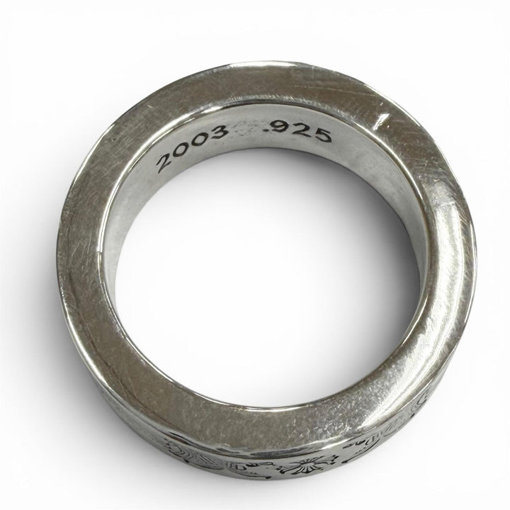 Great CHROME HEARTS Ring SPACER DAGGER 0.2"" Silver 925 mens