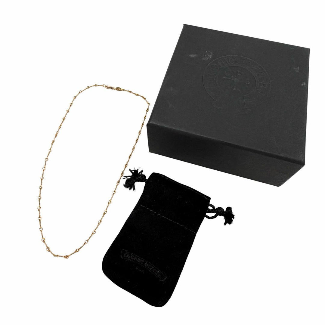 Great CHROME HEARTS Necklace gold 22K mens
