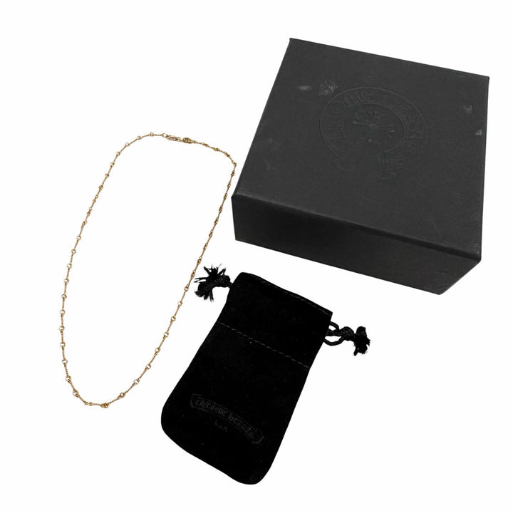 Great CHROME HEARTS Necklace gold 22K mens