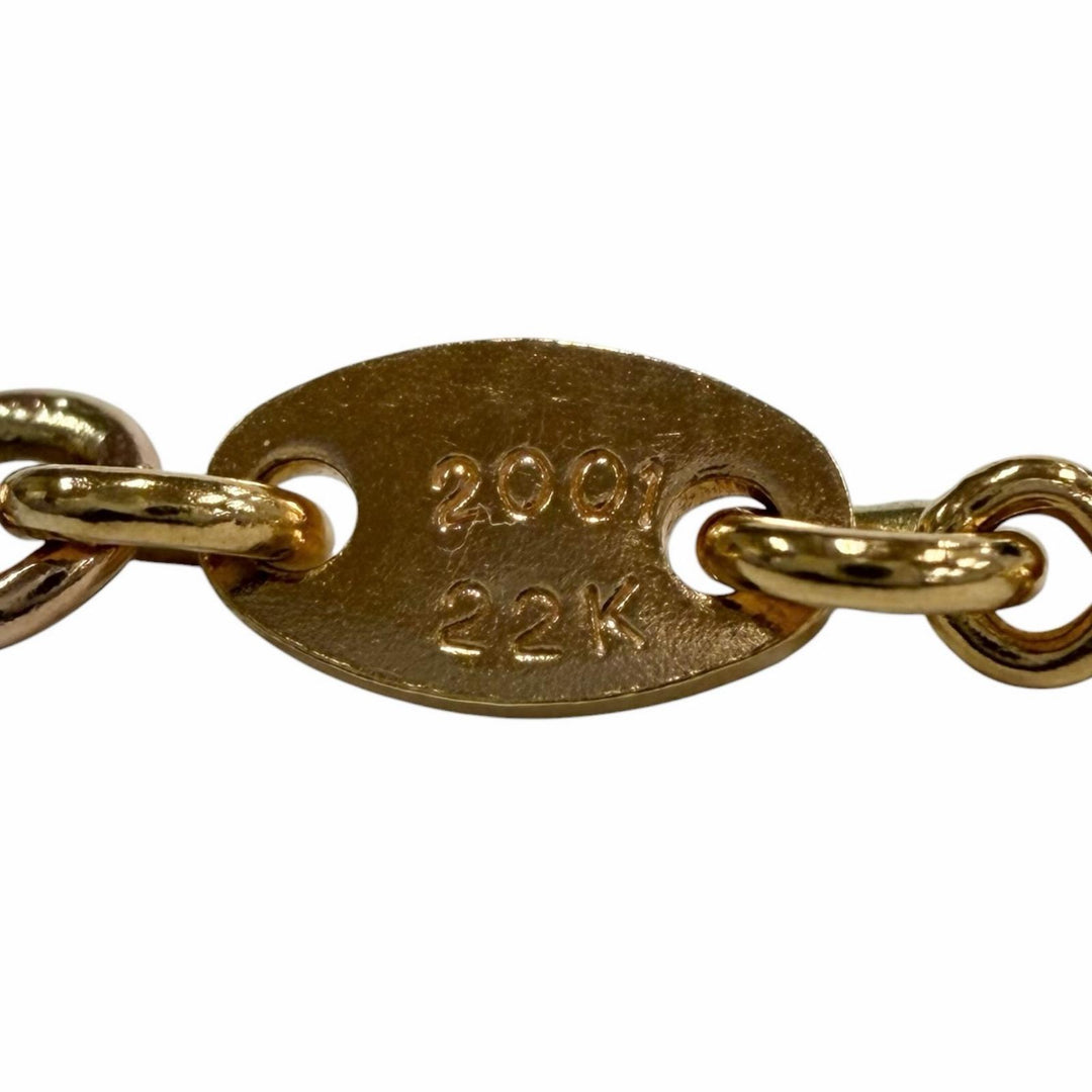 Great CHROME HEARTS Necklace gold 22K mens