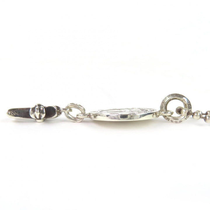 Great CHROME HEARTS Angel Medal Baby Fat Ball Chain Necklace 14.5 inches 925