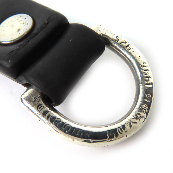 Great CHROME HEARTS Crossball D-ring belt loop keychain with invoice and