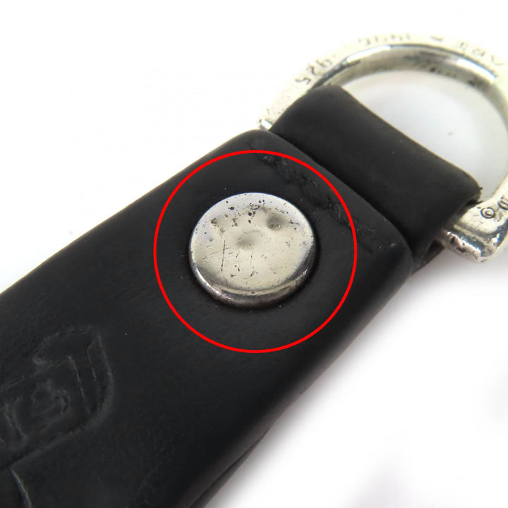 Great CHROME HEARTS Crossball D-ring belt loop keychain with invoice and