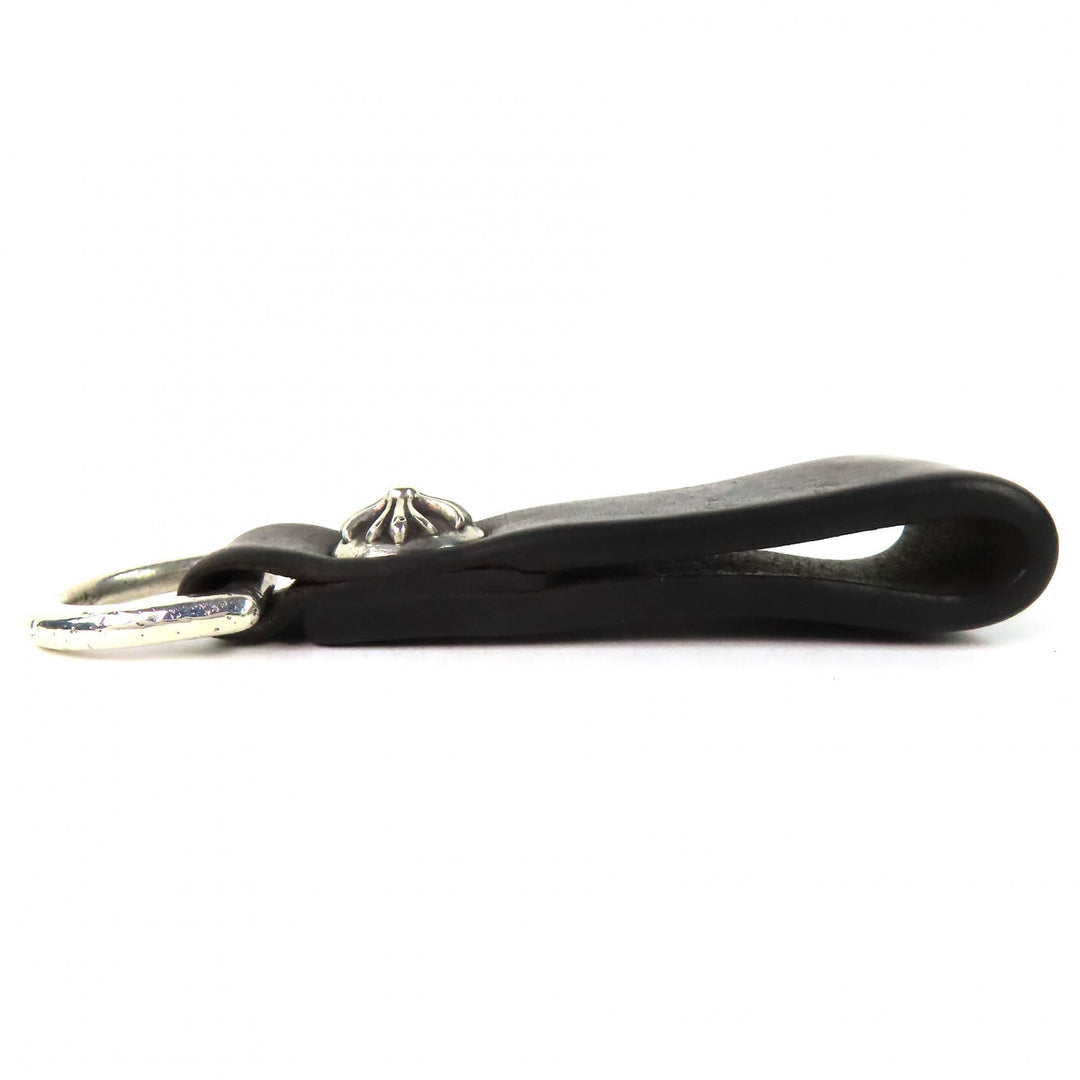Great CHROME HEARTS Crossball D-ring belt loop keychain with invoice and