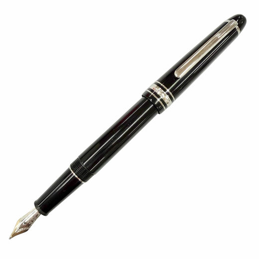 Great MONTBLANC fountain pen Meisterstück 145 Classic Pix Platinum Line 14K mens
