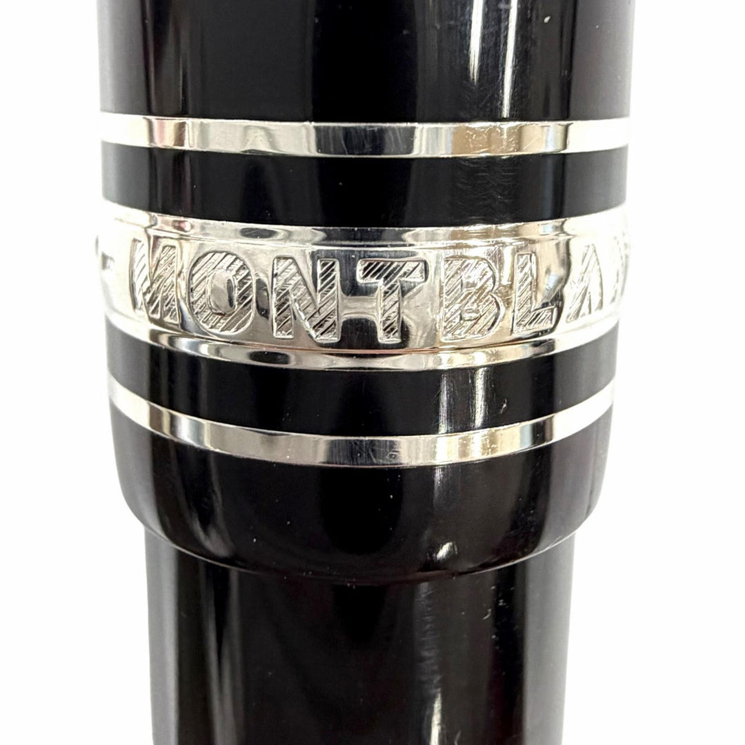 Great MONTBLANC fountain pen Meisterstück 145 Classic Pix Platinum Line 14K mens