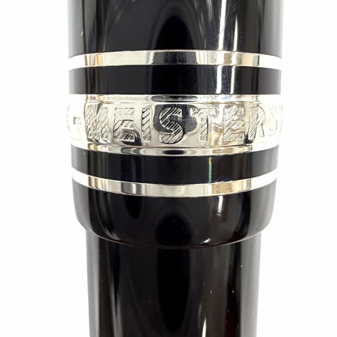 Great MONTBLANC fountain pen Meisterstück 145 Classic Pix Platinum Line 14K mens