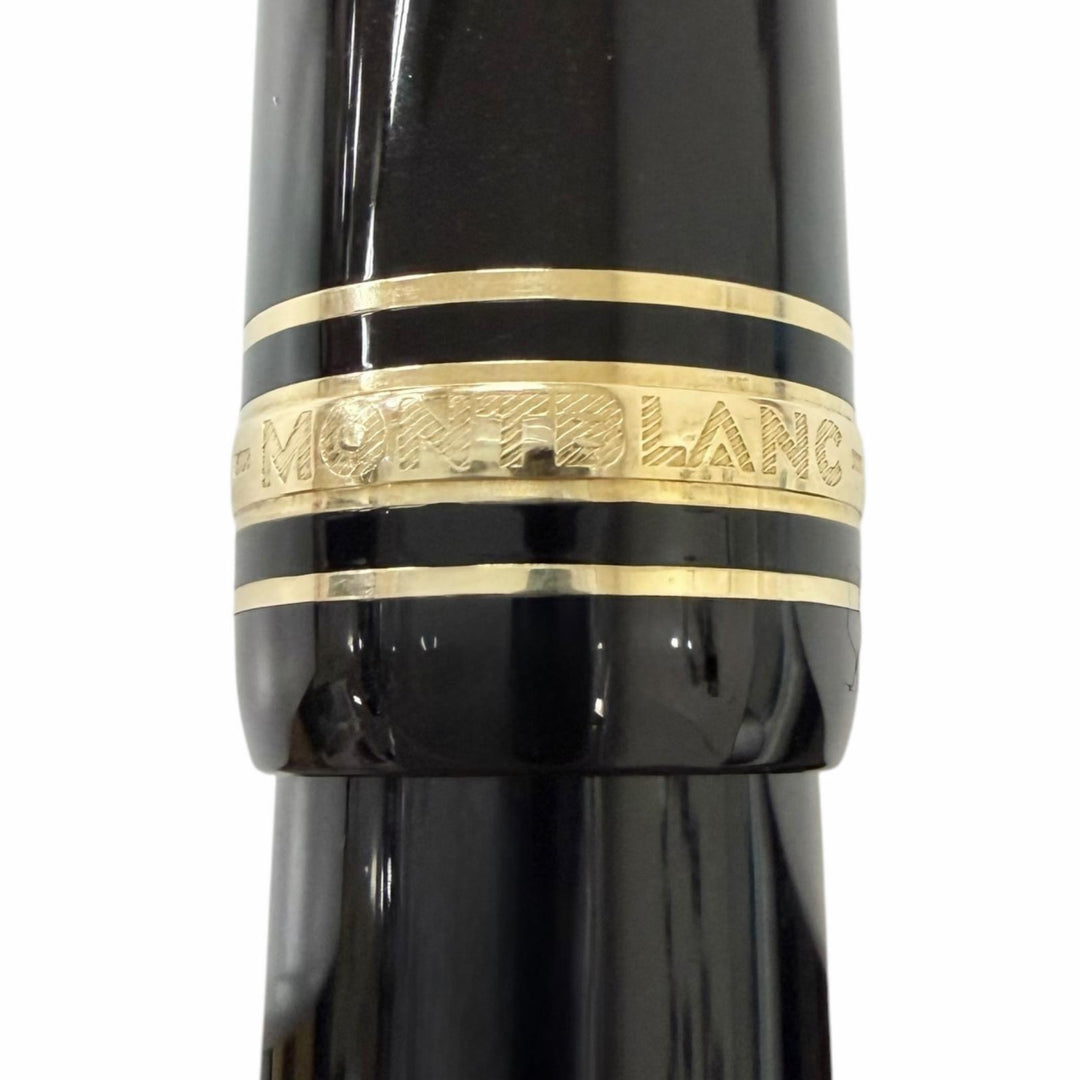 Excellent MONTBLANC fountain pen Meisterstück 146 black 14K mens