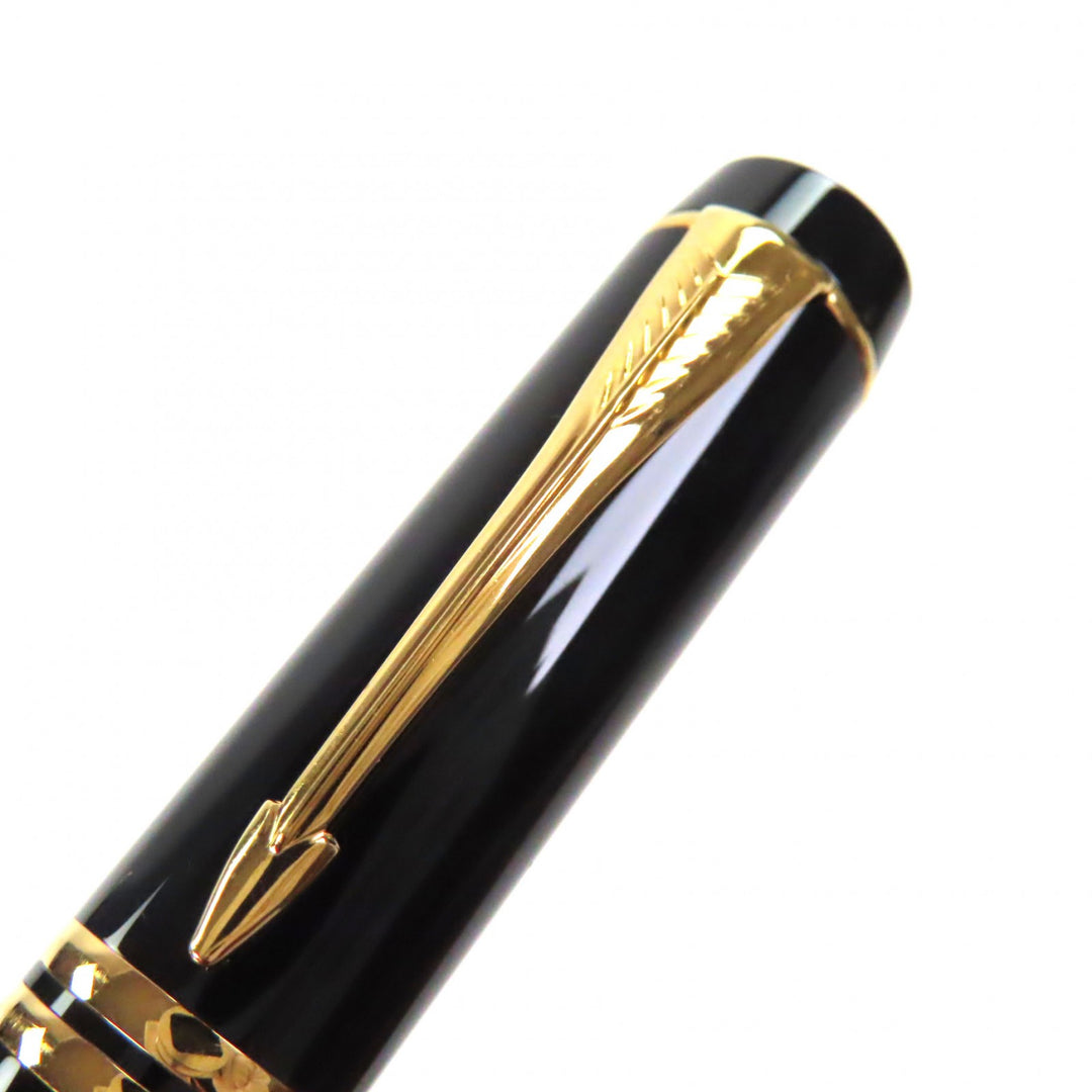 Very Good PARKER fountain pen Duofold Black GT Centennial Older Model black 18K