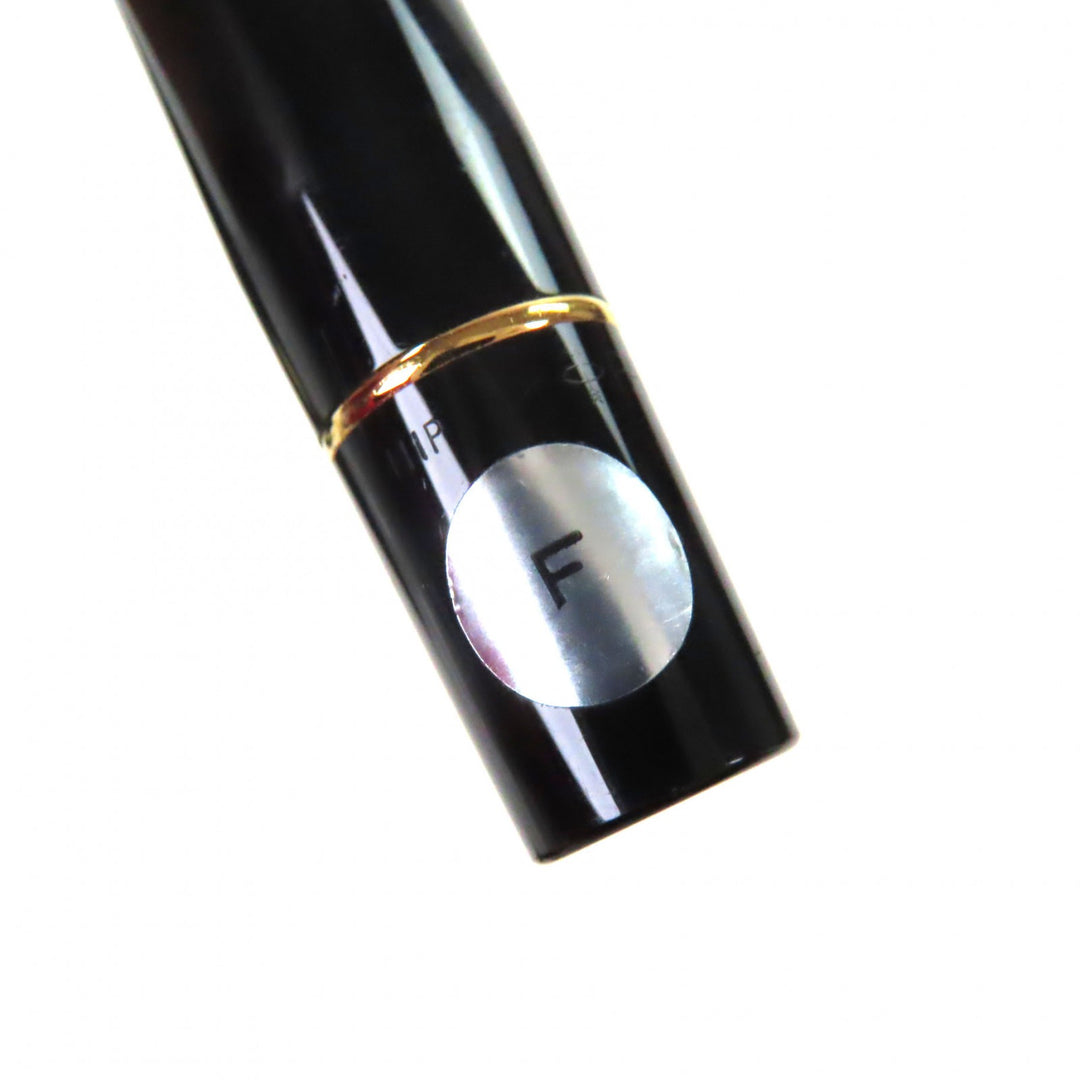 Very Good PARKER fountain pen Duofold Black GT Centennial Older Model black 18K