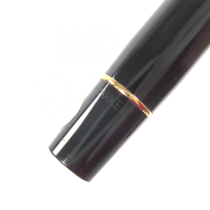 Very Good PARKER fountain pen Duofold Black GT Centennial Older Model black 18K