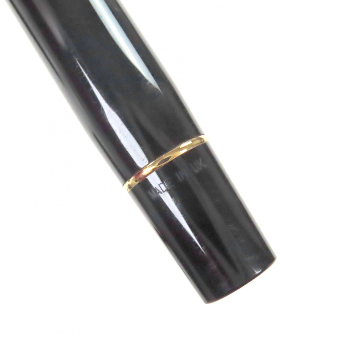 Very Good PARKER fountain pen Duofold Black GT Centennial Older Model black 18K