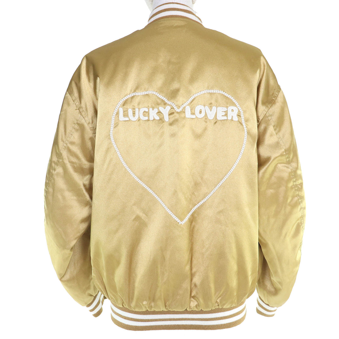 Excellent CELINE Blouson Lucky lovers Teddy jacket stadium jacket 34 2W635497M