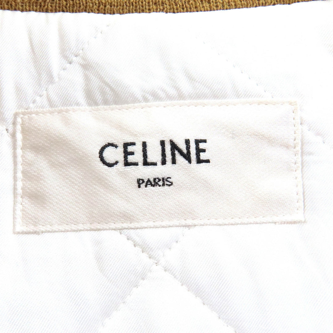 Excellent CELINE Blouson Lucky lovers Teddy jacket stadium jacket 34 2W635497M