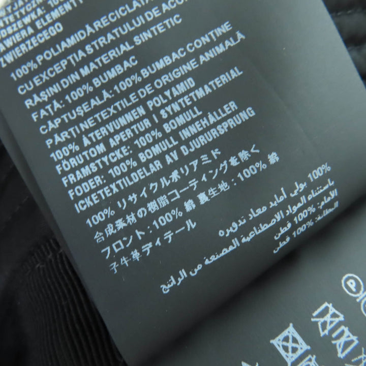 素晴らしいPRADA帽子トライアングルロゴRe-NylonバケットハットブラックポリアミドレディースM 2HC281