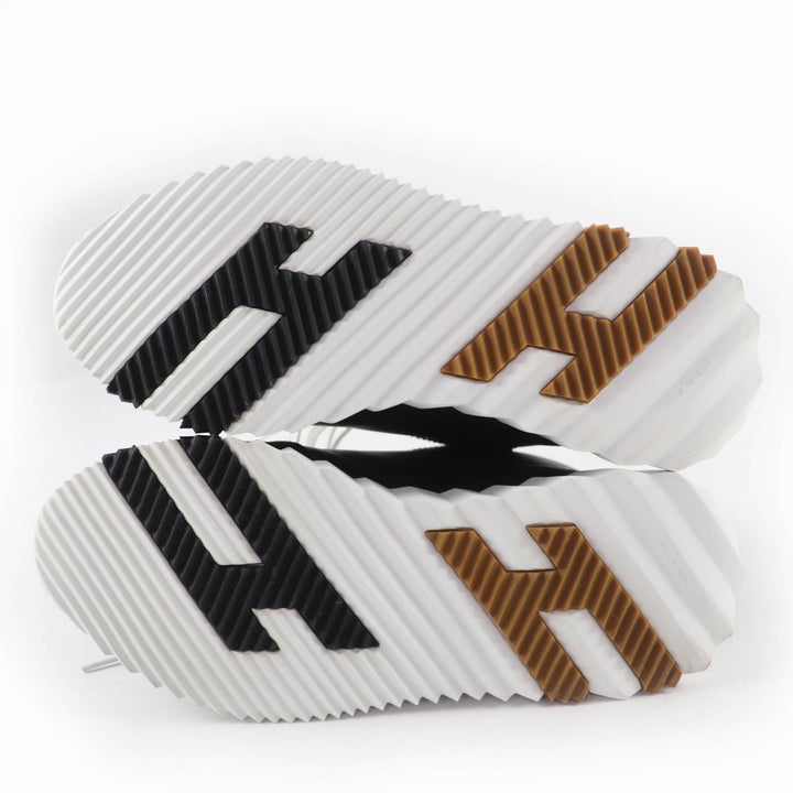 Great HERMES High cut sneakers hip hop H logo lace-up leather black Women 37